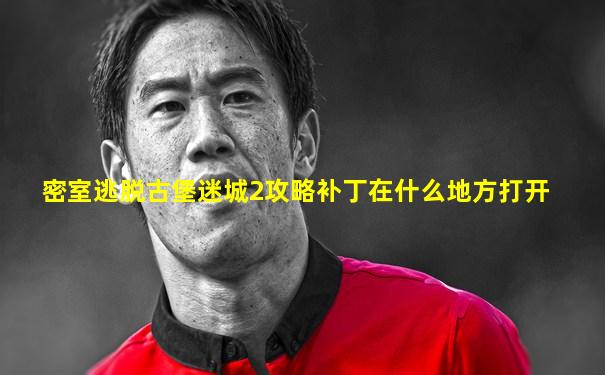密室逃脱古堡迷城2攻略补丁在什么地方打开