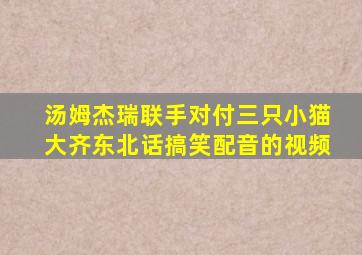汤姆杰瑞联手对付三只小猫大齐东北话搞笑配音的视频