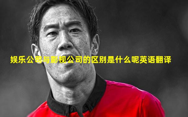 娱乐公司与影视公司的区别是什么呢英语翻译