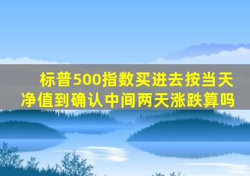 标普500指数买进去按当天净值到确认中间两天涨跌算吗