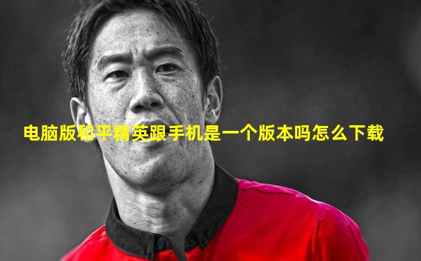 电脑版和平精英跟手机是一个版本吗怎么下载